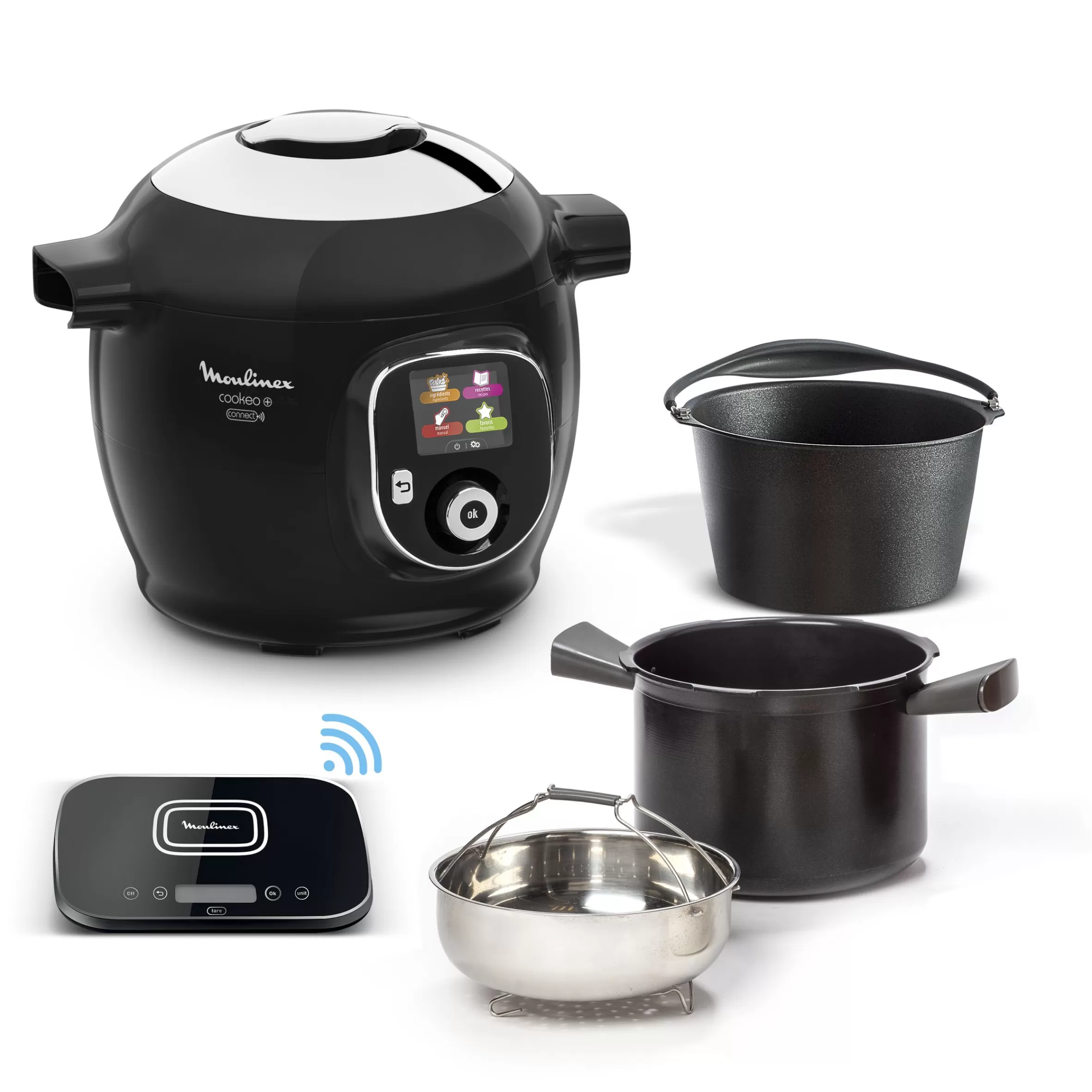 Cookeo + Connect, Multicuiseur Connecte, 6L (2/6 Pers.), Balance De Cuisine-Moulinex Fashion