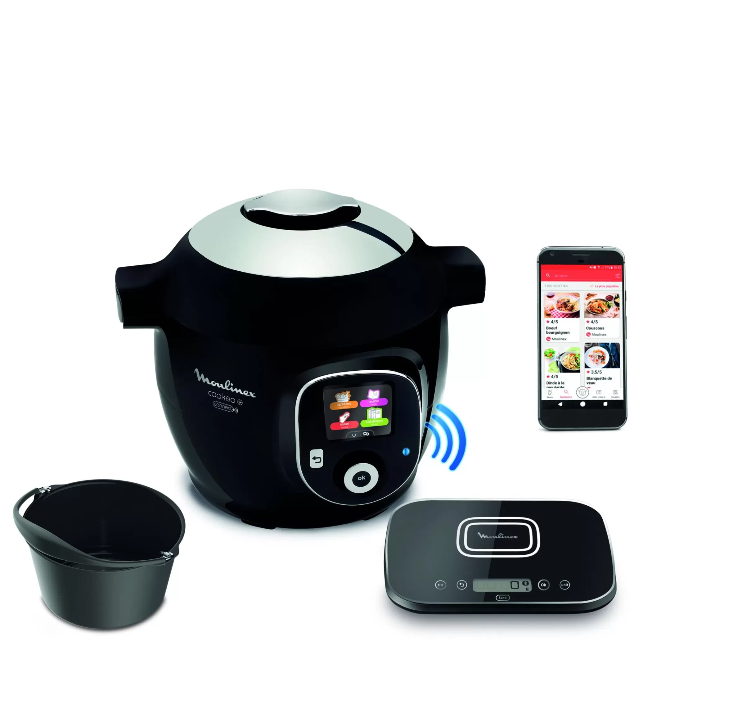 Cookeo + Connect, Multicuiseur Connecte, 6L (2/6 Pers.), Balance De Cuisine-Moulinex Fashion