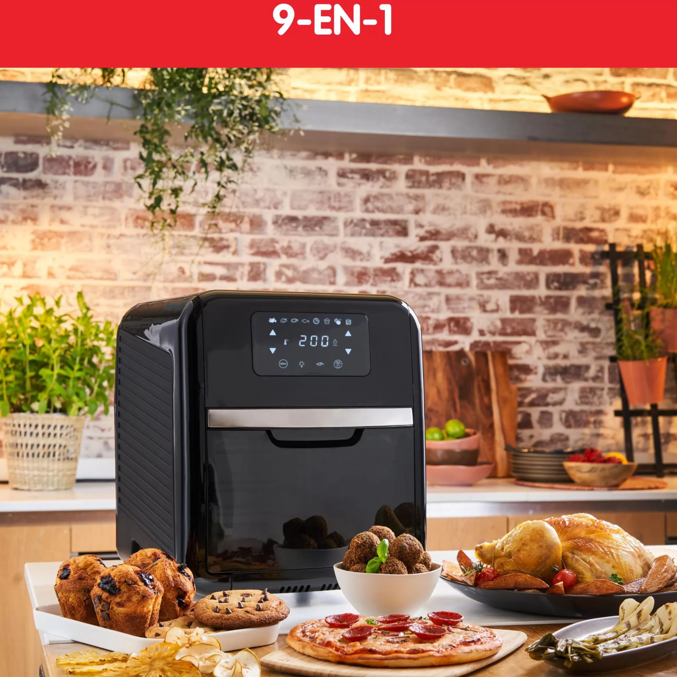 Easy Fry Multifonction 9-En-1 Et Grill, Friteuse Sans Huile, 11 L, 8 Programmes, Air Fryer-Moulinex Clearance