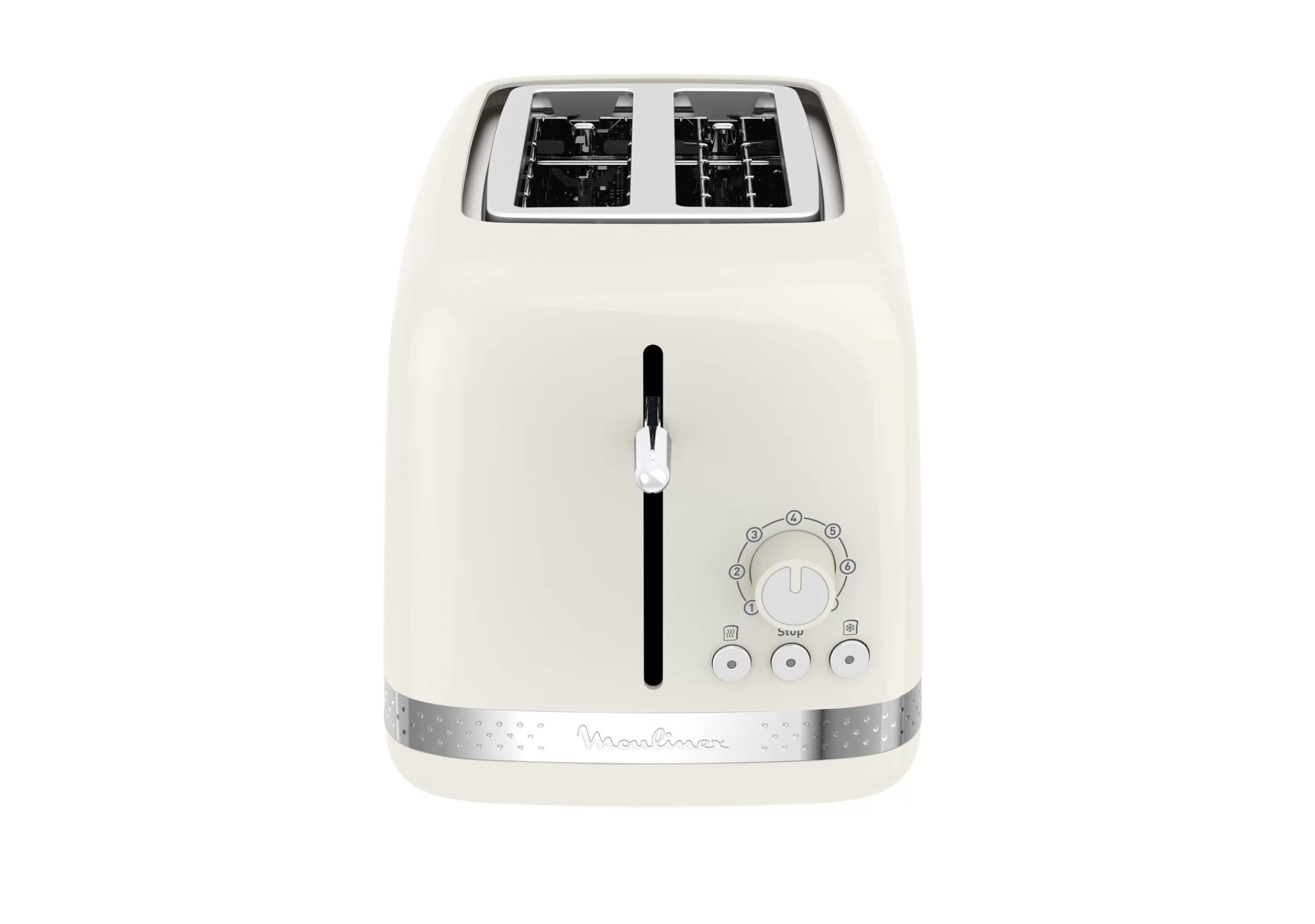 Grille-Pain Soleil Ivoire 2 Fentes Larges, Design Retro, 7 Niveaux De Dorage-Moulinex Hot