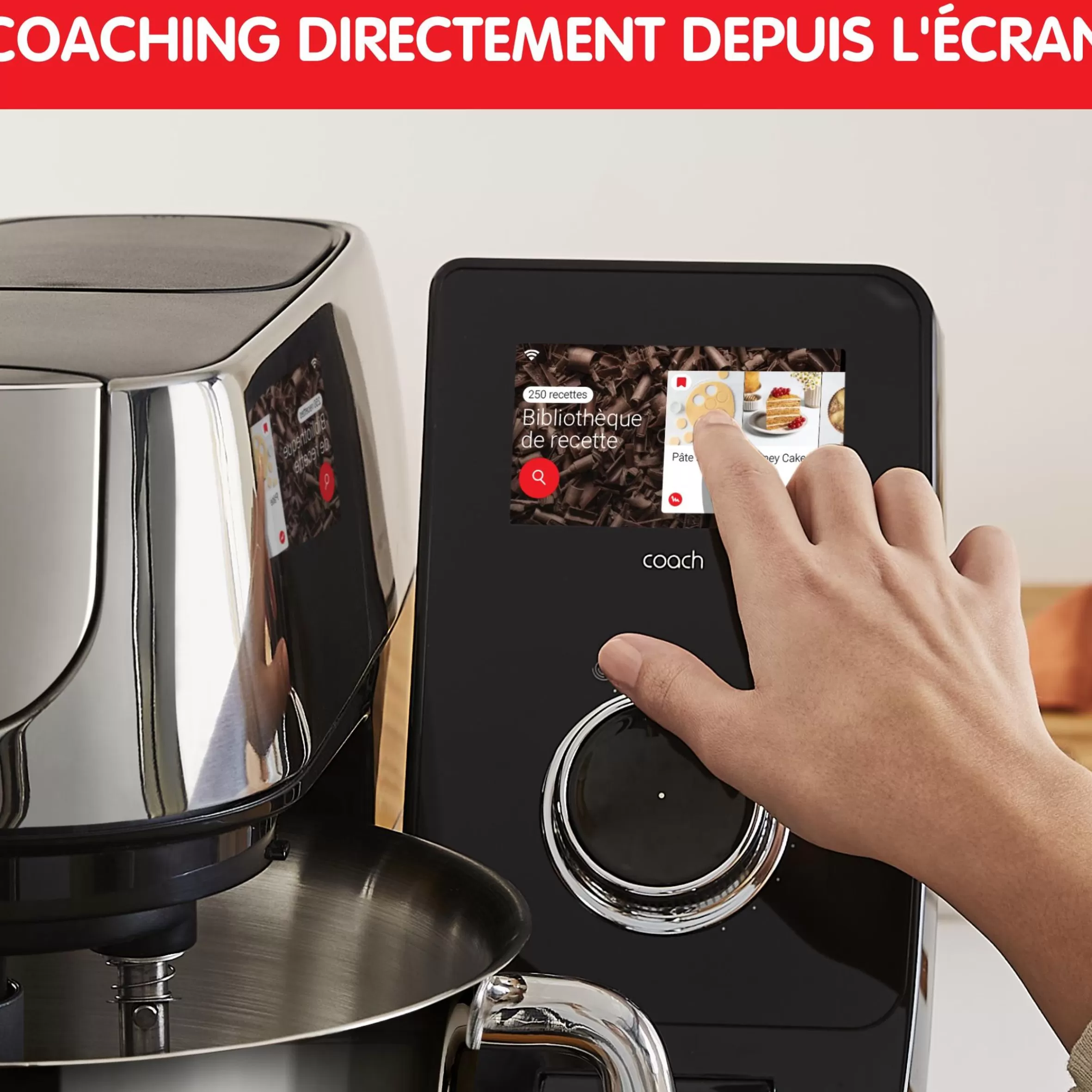 I-Coach Touch, Robot Patissier Connecte, 21 Programmes, Coaching Sur L'Ecran, Balance-Moulinex New