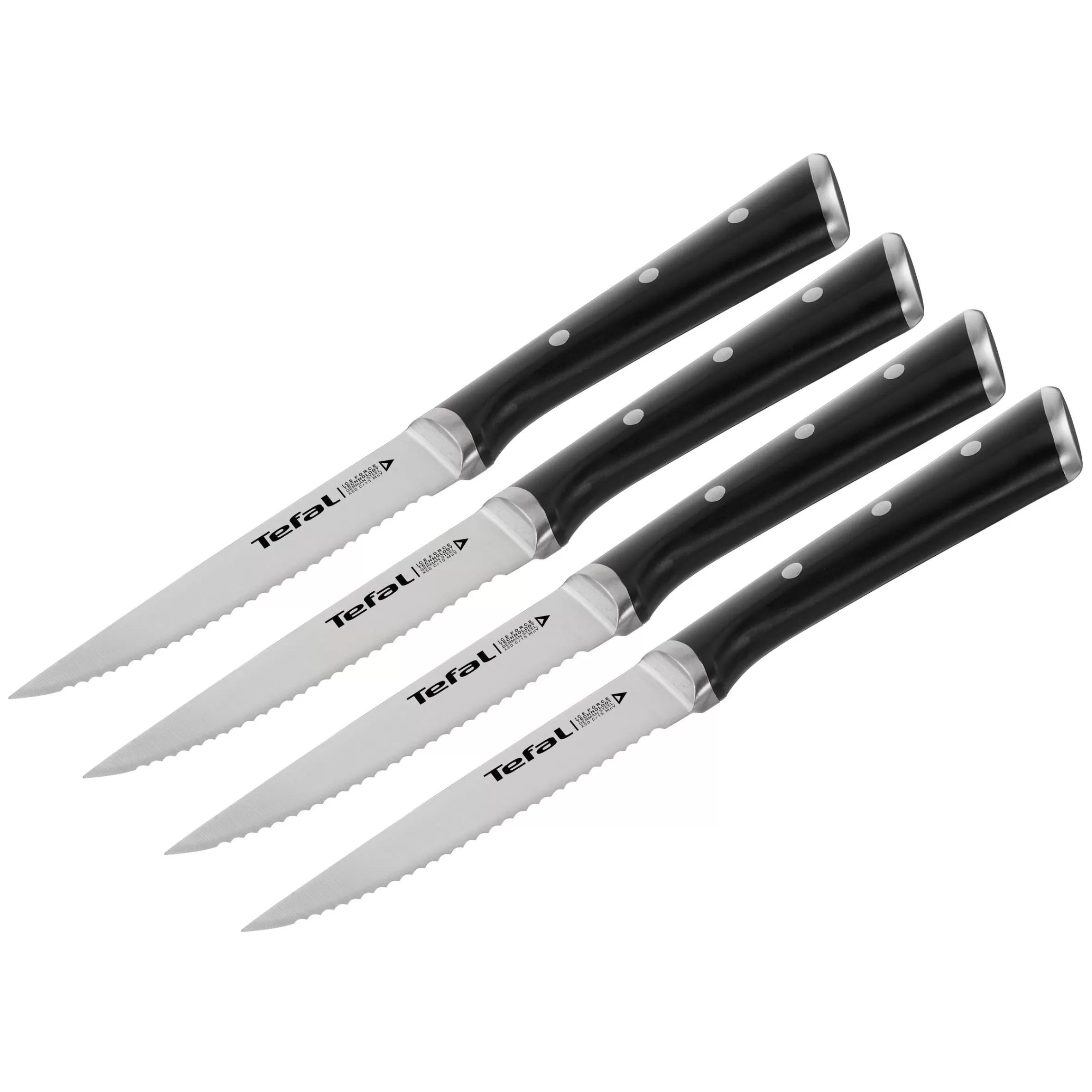 Ingenio Ice Force Set 4 Couteaux A Steak Inox-Moulinex Cheap