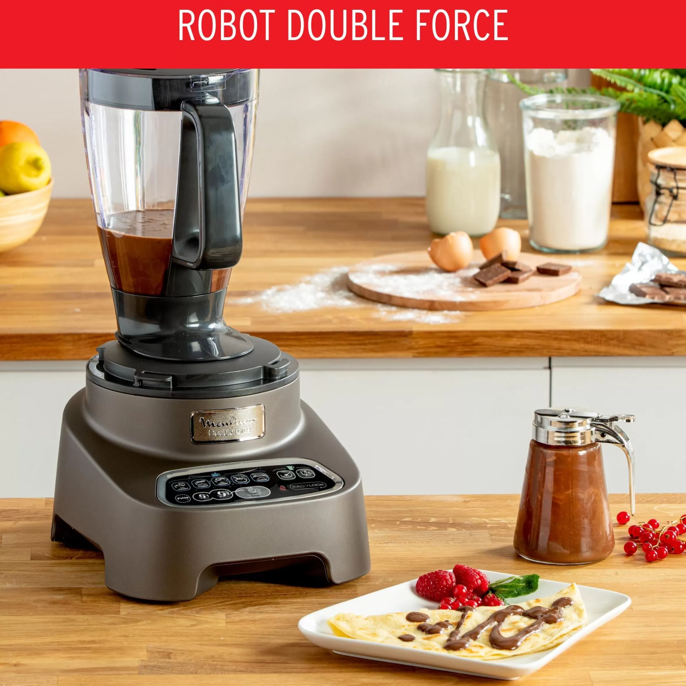 Robot Double Force, 1000 W, 10 Accessoires, 6 Vitesses-Moulinex Flash Sale
