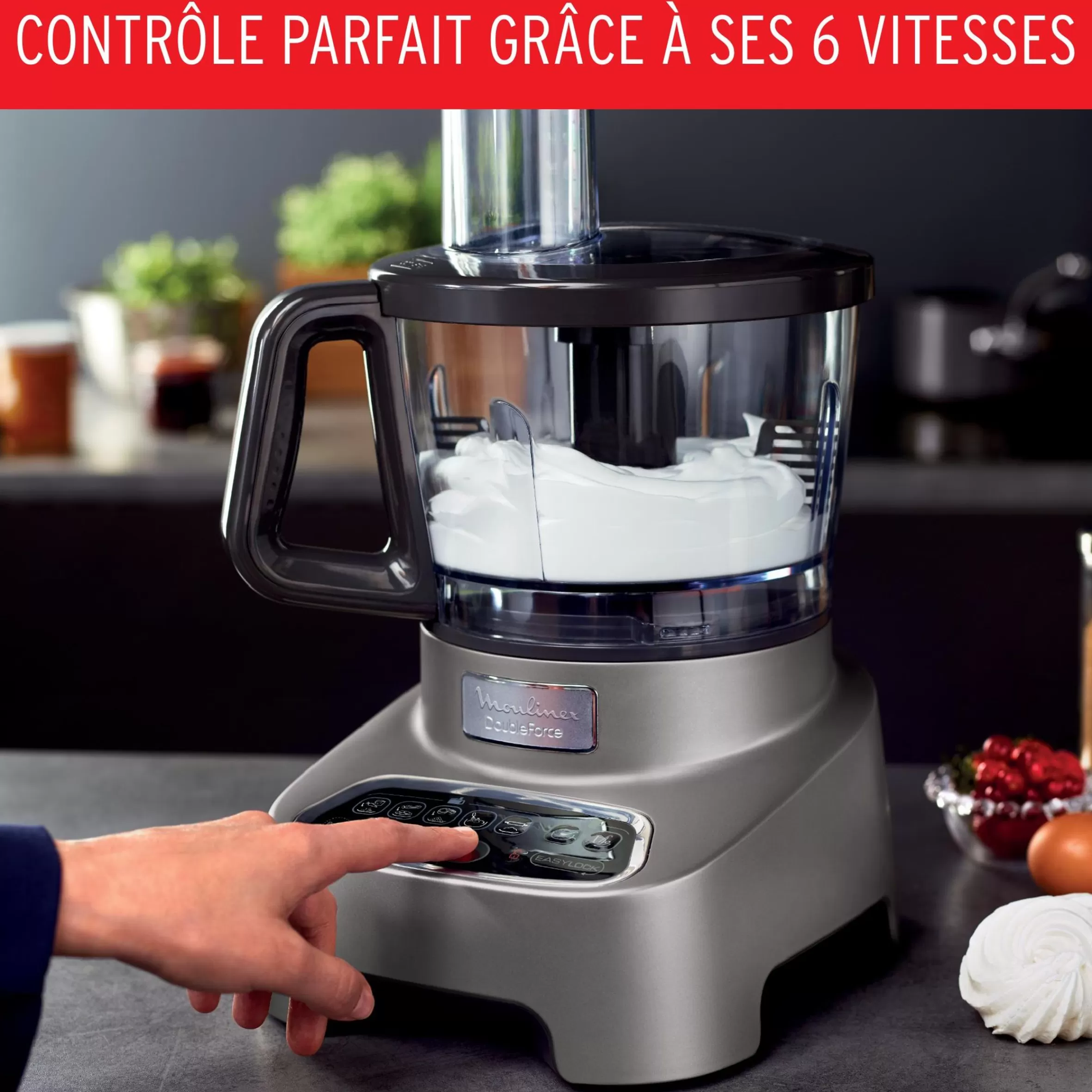 Robot Double Force, 1000 W, 10 Accessoires, 6 Vitesses-Moulinex Flash Sale