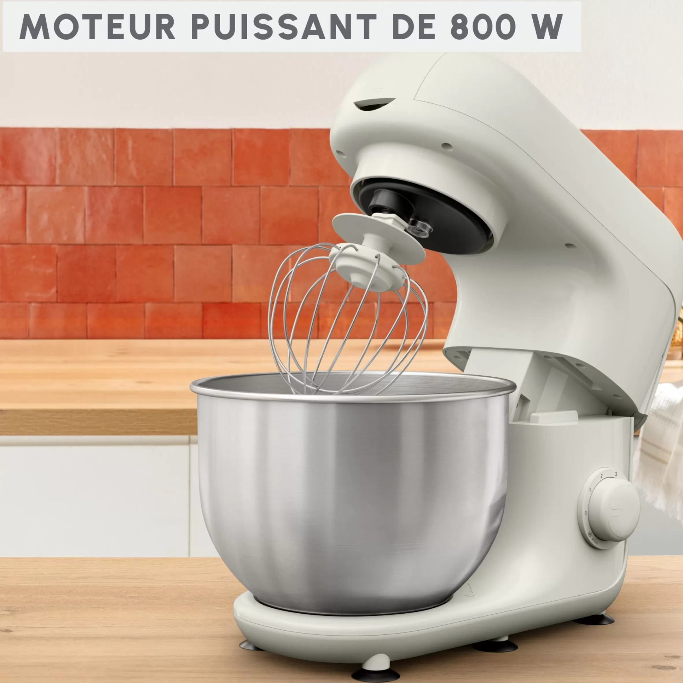 Robot Patissier Bake Essential, Bol De 4.8 L, Kit De Patisserie, 800 W-Moulinex Cheap
